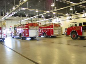 trucks-in-garage